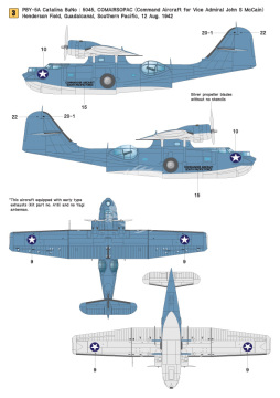 Zestaw kalkomanii PBY Catalina Part.1 (PBY-5/5A), Wolfpack WD72003 skala 1/72