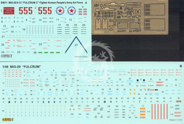 Korean People's Army Air Force MiG-29 9-13 Fulcrum-C Fighter Great Wall Hobby GWH S4810 skala 1/48