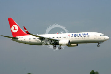 Boeing 737-800 TURKISH TC-JGG Kalkomania Pas-Decals skala 1/144