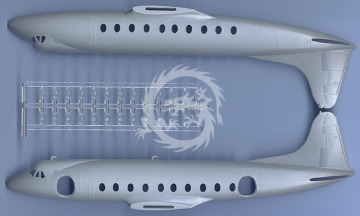 Model plastikowy Vickers Viscount Capital Airlines Glencoe Models 05501 skala 1/96