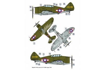 Model plastikowy Republic P-43 Lancer, Dora Wings DW48029 skala 1/48