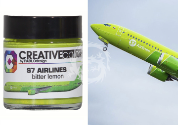 Farba S7 Airlines bitter lemon Color 30 ml - Creatve Color CC-PA060