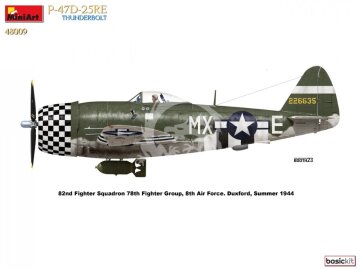  P-47-D25RE Thunderbolt Basic Kit MiniArt 48009 skala 1/48