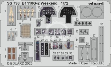 Bf 110G-2 Weekend EDUARD Eduard SS798 skala 1/72
