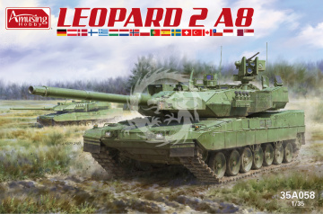 PRZEDSPRZEDAŻ - Leopard 2 A8 Amusing Hobby 35A058 skala 1/35