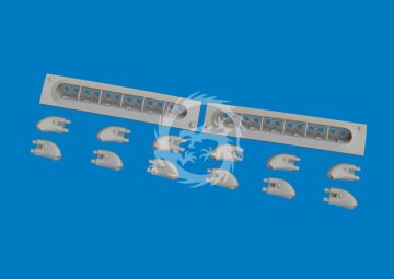 P-40 exhaust stacks rounded PRINT Eduard Accessories - EDUARD 6481060 skala 1/48