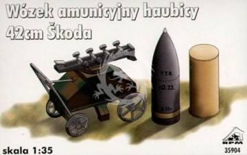 Wózek amunicyjny działa Skoda 420mm  - RPM 35904 skala 1/35