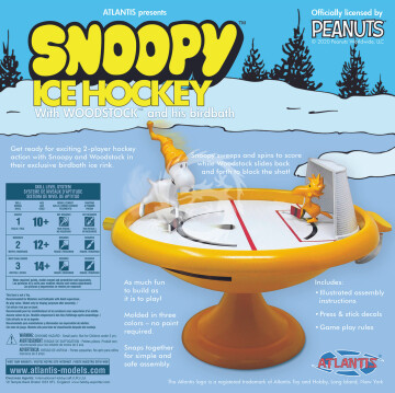 Figurka Snoopy and Woodstock Ice Hockey Game Build and Play -Atlantis 5696