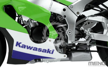 Kawasaki Ninja ZX-10R Pre-Coloured Edition - Meng Model  MT-007s skala 1/9