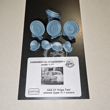 Gaz 21 Volga Taxi wheels ( type 1 ) + convers - Start43 St133 skala 1/24