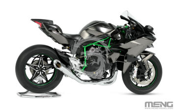 Kawasaki Ninja H2R 2018 (Pre-colored Edition) MENG-Model MT-011s skala 1/9