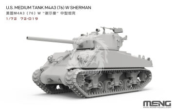 U.S. Medium Tank M4A3 (76) W Sherman - Meng Model 72-019  skala 1:72 