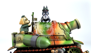 Niemiecka załoga + pociski - German tank crews & shells set Animal Trooper Toons! Torifactory ATN-002 Skala EGG lub 1/35