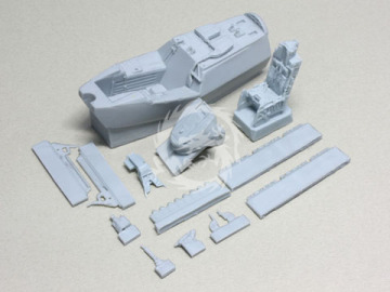 Zestaw dodatków F-22A Raptor Cockpit set (for Hasegawa 1/48), Wolfpack WP48086 skala 1/48