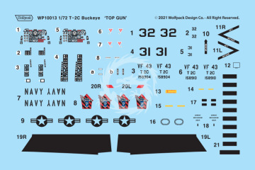 Model plastikowy T-2C Buckeye 'TOP GUN', Wolfpack WP10013, skala 1/72