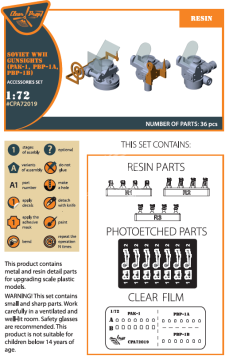 Soviet WWII gun sights (PAK-1, PBP-1A, PBP-1B) Clear Prop! CPA72019 1:72