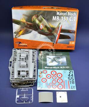 Model plastikowy Bloch MB.151 C.1 Dora Wings DW48017 skala 1/48