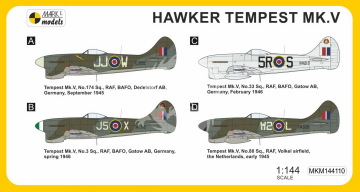 Model plastikowy Hawker Tempest Mk.V Srs.2 ‘Fierce Fighter’ Mark I MKM144110 1/144