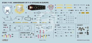 F-15C Eagle Limited Edition - 45 Years in Europe Great Wall Hobby GWH S7205 skala 1/72