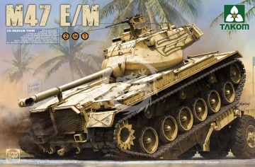 US Medium Tank M47 Patton E/M 2 in 1 Takom 2072 skala 1/35