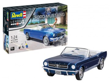 Ford Mustang + farby i klej - Revell 05647 skala 1/24
