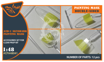 NA ZAMÓWIENIE - A2D-1 Skyshark Painting mask (double-sided) for Clear Prop! Clear Prop CPA48041 skala 1/48