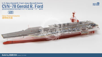 PRZEDSPRZEDAŻ - Clear Painted Colorful U.S. Navy Gerald R. Ford Magic Factory  6502 skala 1/700