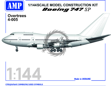 NA ZAMÓWIENIE - OVETREES Boeing B-747  SP  - AMP OvT 4-005 skala 1/144	