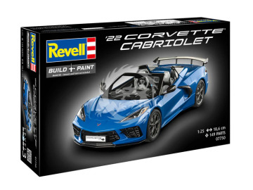 Corvette C8 Cabriolet - Revell 07750 skala 1/25 