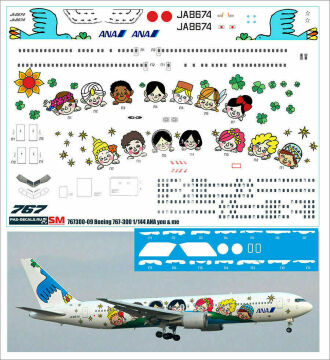 Boeing 767-300 ANA You & Me  - 1/144 - PAS-DECALS