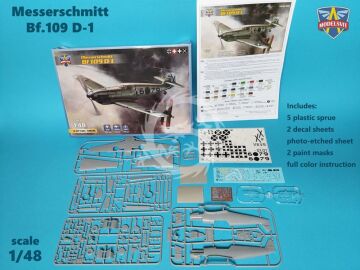 Bf.109 D-1 German WWII fighter - ModelSvit MSVIT 4806 skala 1:48