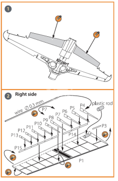 La-5 PE landing flaps Clear Prop! CPA72012 1:72