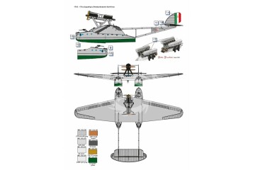 Model plastikowy Savoia-Marchetti S.55 Italian Torpedo Bomber Dora Wings DW72020 skala 1/72