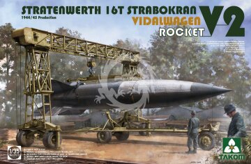Model plastikowy Stratenwerth 16T Strabokran Vidalwagen V2 Rocket Takom 2123 skala 1/35