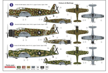 Breda Ba-65A-80 'Nibbio' Over Spain AZmodel  AZ7876 skala 1/72