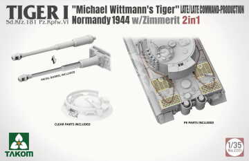 PREORDER - TIGER I BIG BOX 2 kits & 1:16 M. Wittmann figure Takom 2201W skala 1/35