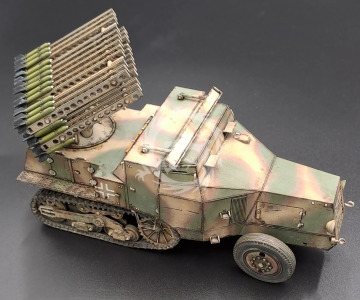  8 cm Raketenwerfer auf Fahrgestell S 303 (f) - KM Model  KM-72005 Wydruk 3D skala 1/72