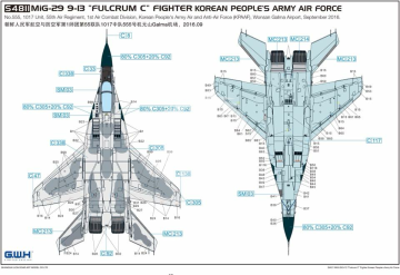 Korean People's Army Air Force MiG-29 9-13 Fulcrum-C Fighter Great Wall Hobby GWH S4810 skala 1/48