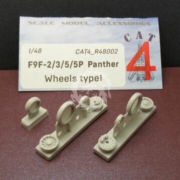 Zestaw dodatków F9F-2/3/5/5P Panther wheels type 1 Cat4 R48002 skala 1/48