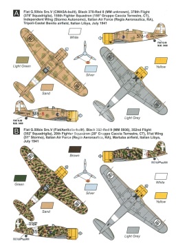 Model plastikowy Fiat G.50/50bis ‘In Africa’ Mark I MKM144129 1/144