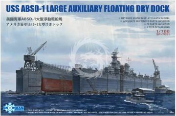  USS ABSD-1 Large Auxiliary Floating Dry dock Snowman Model SP-7051 1/700