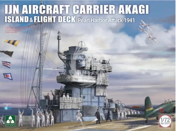  IJN Aircraft Carrier Akagi island and flight deck Pearl Harbor attack 1941 Takom 5023 skala 1/72