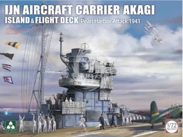 IJN Aircraft Carrier Akagi island and flight deck Pearl Harbor attack 1941 - Takom 5023 skala 1/72