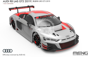 PREORDER - Audi R8 LMS GT3 2019  MENG-Model CS-006 skala 1/24