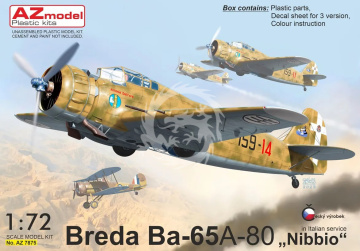 Breda Ba-65A-80 'Nibbio' In Italian Service AZmodel  AZ7875 skala 1/72