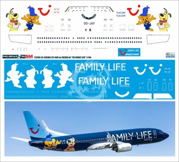 Boeing 737-800 TUI FAMILY LIFE - 00-JAF decals 1/144 Pas-Decals