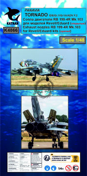  Tornado IDS/GR.1/Gr.1A/ADV F.2 Exhaust Nozzles RB 199-4R Mk.103 (opened)  - Katran K4866 skala 1/48
