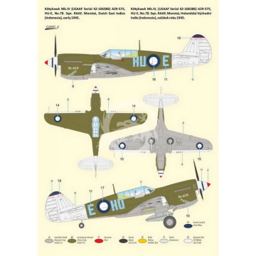 Kittyhawk Mk.IV Over the Mediterranean and the Pacific Special Hobby SH72484 1/72