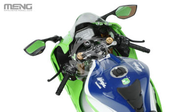 Kawasaki Ninja ZX-10R Pre-Coloured Edition - Meng Model  MT-007s skala 1/9