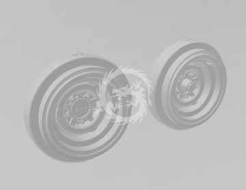 GAZ M24 Volga  rally  wheels  wide - Start 43 St-19 skala 1/24